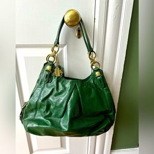 Coach Emerald Madison Maggie Leather Bag